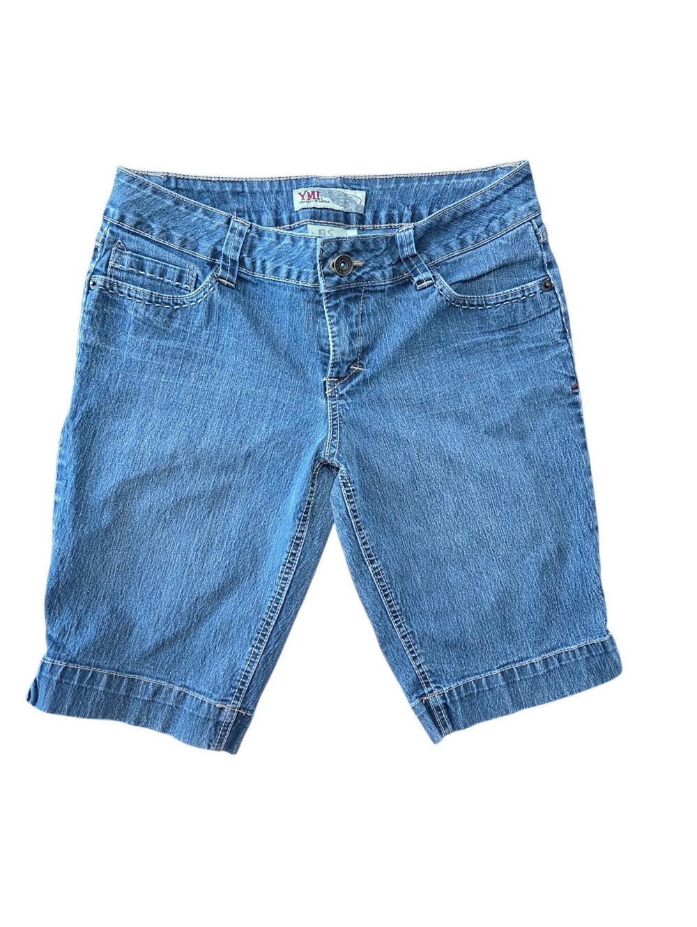 YMI Y2K Denim Bermuda Shorts Juniors Size 7